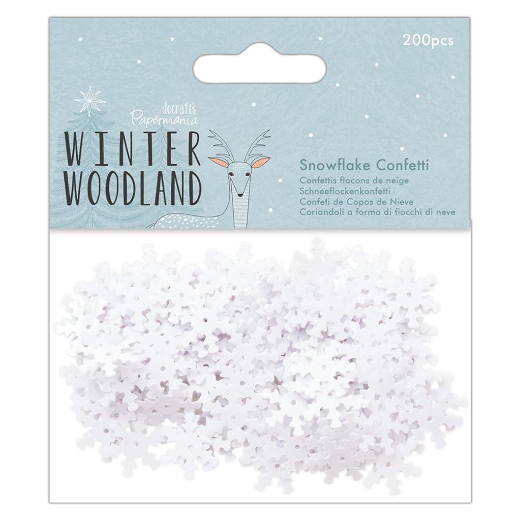 Papermania Winter Wonderland Snowflake Confetti (200pcs)
