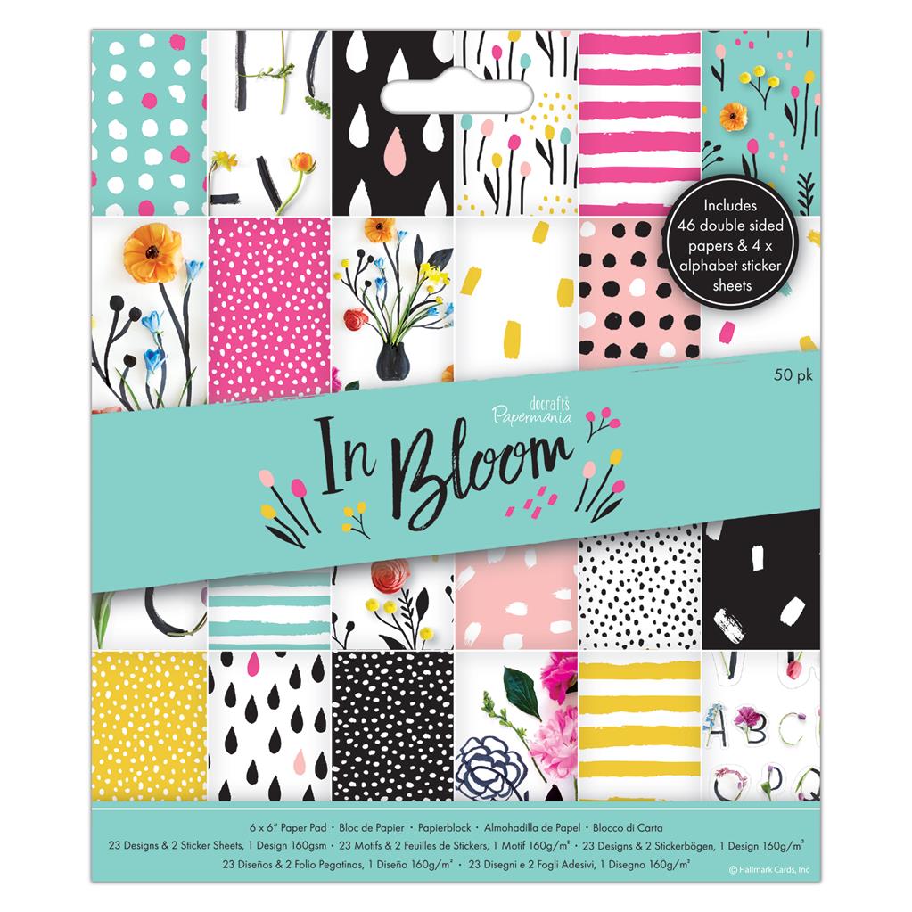 Papermania 6" x 6" Paper Pad - In Bloom (50sht)