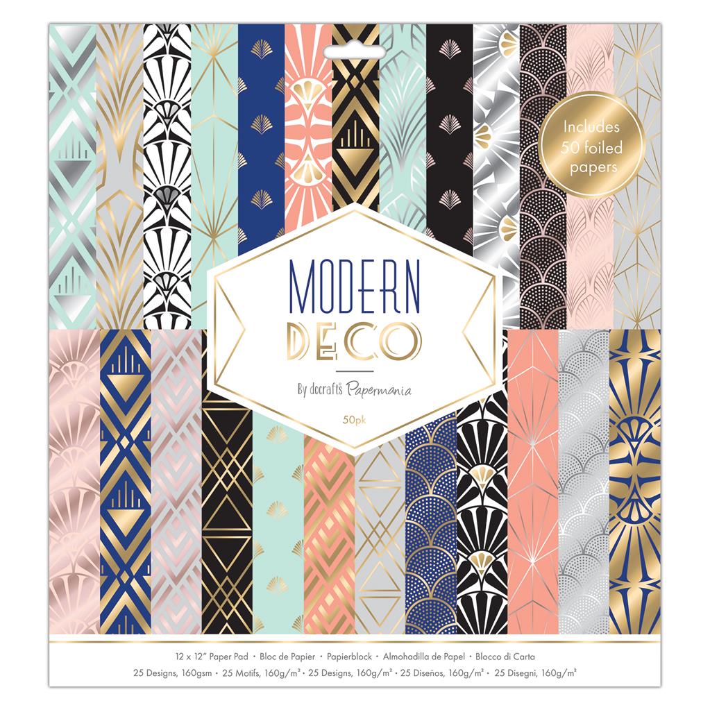 Papermania 12" x 12" Paper Pad - Capsule Modern Deco (50sht)
