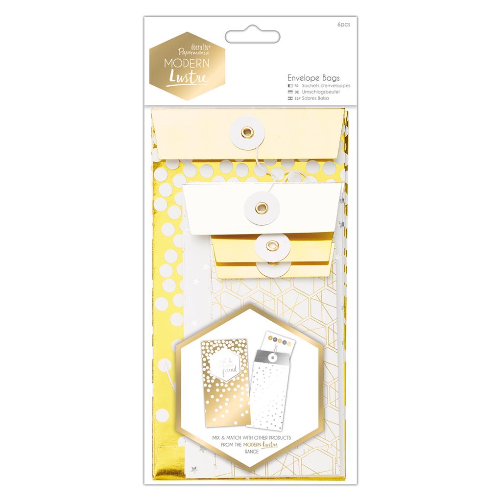 Papermania Modern Lustre Envelope Bags (6pk)