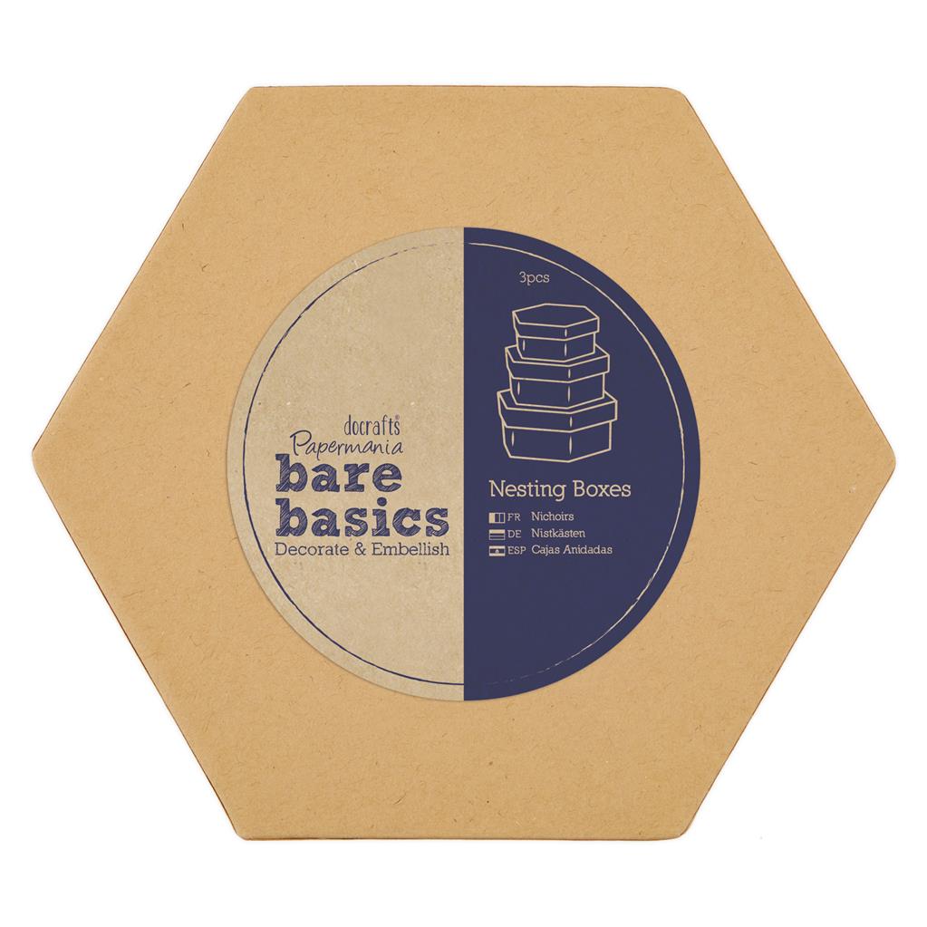 Bare Basics Nesting Boxes - Hexagon (S/M/L)
