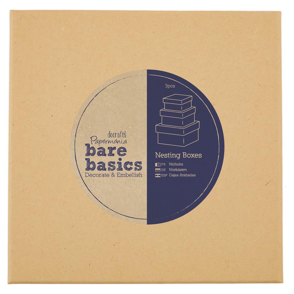 Bare Basics Nesting Boxes - Square (S/M/L)