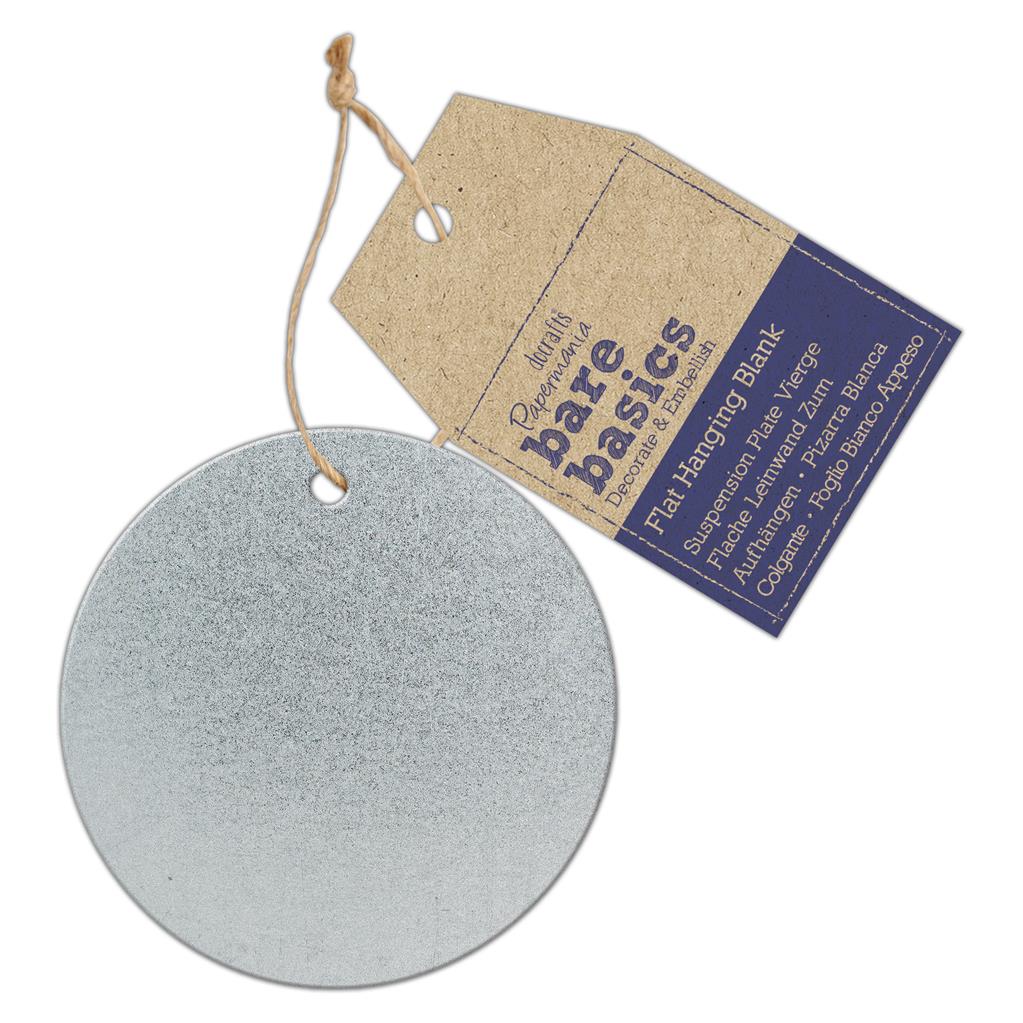 Bare Basics Flat Hanging Blank Shape - Metal Coaster (Single)