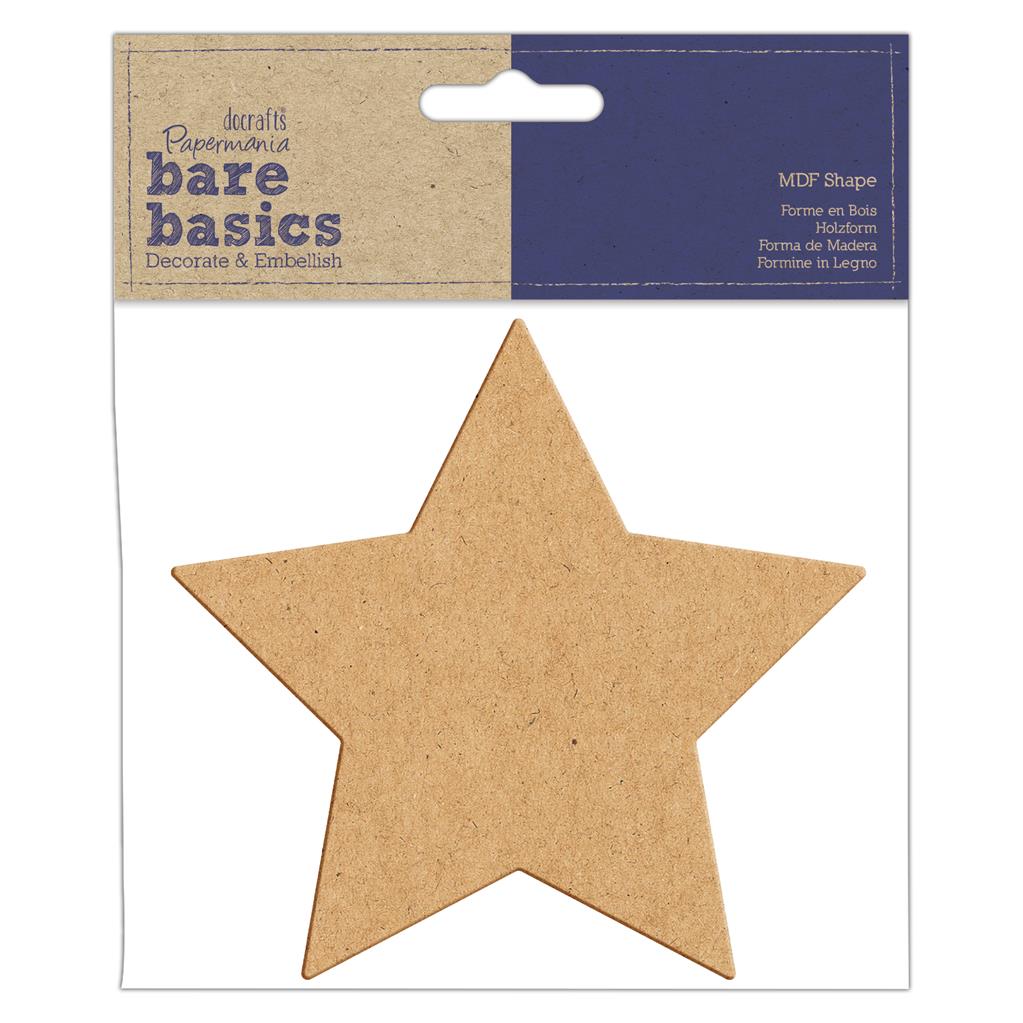 Bare Basics MDF Shapes - Star (Single)