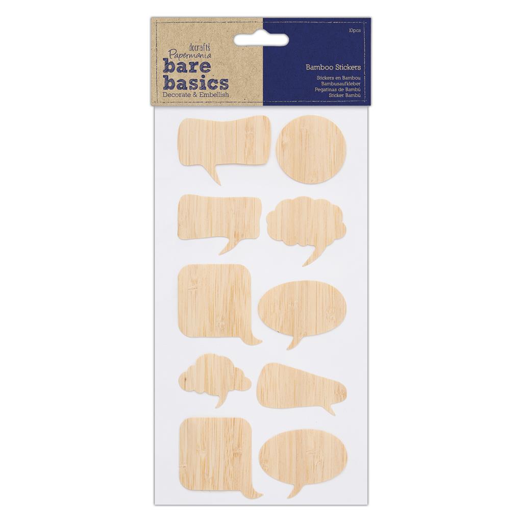 Bare Basics Bamboo Stickers - Speeach Bubble (10pc)