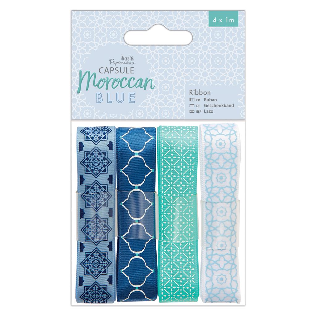 Papermania Capsule Moroccan Blue Ribbon (4 x 1m)