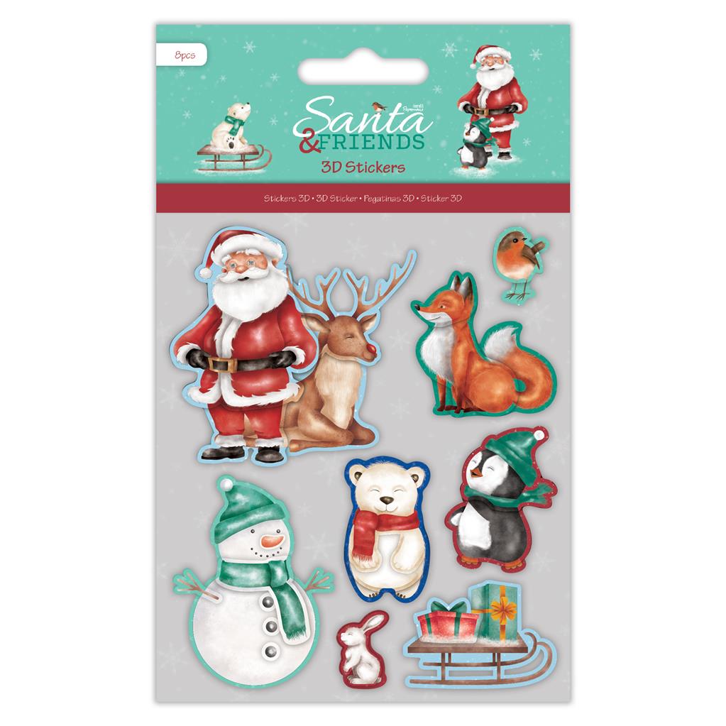 Papermania Santa and Friends 3D Stickers