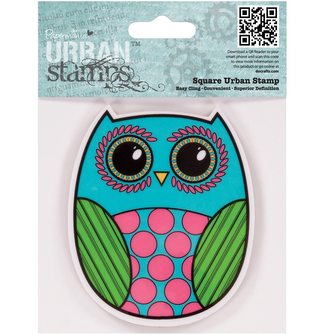 Papermania 4" x 4" Urban Stamp - Owl