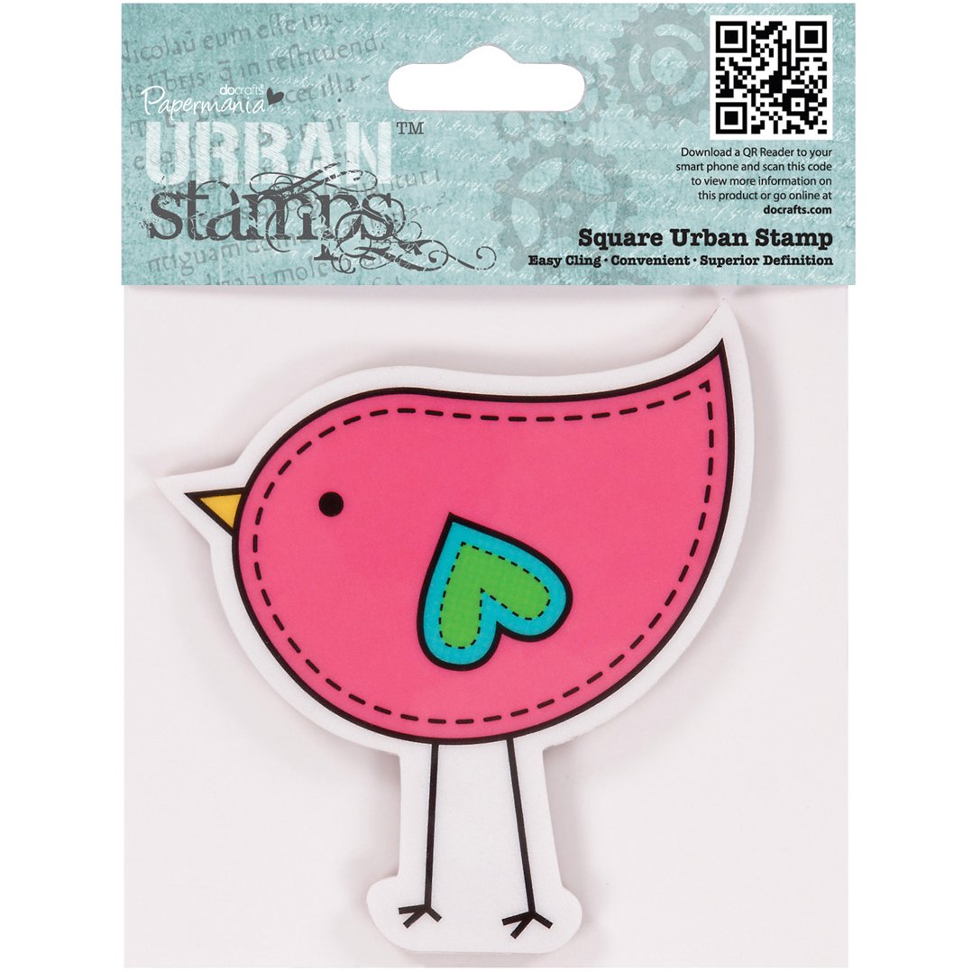 Papermania 4" x 4" Urban Stamp - Bird
