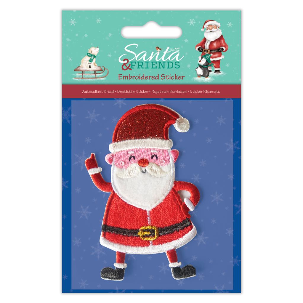 Papermania Santa and Friends Embroidered Stickers