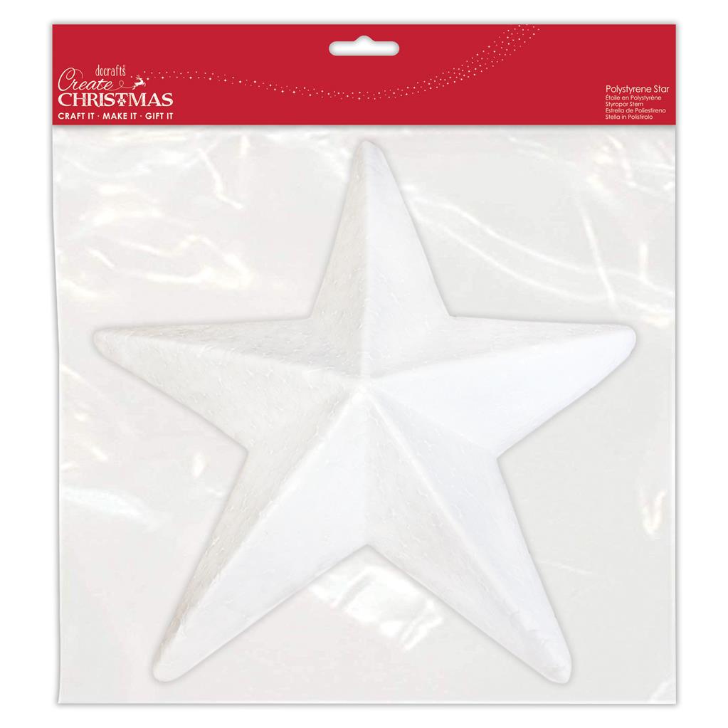 Create Christmas Make Your Own Polystyrene Star 270mm (Single)
