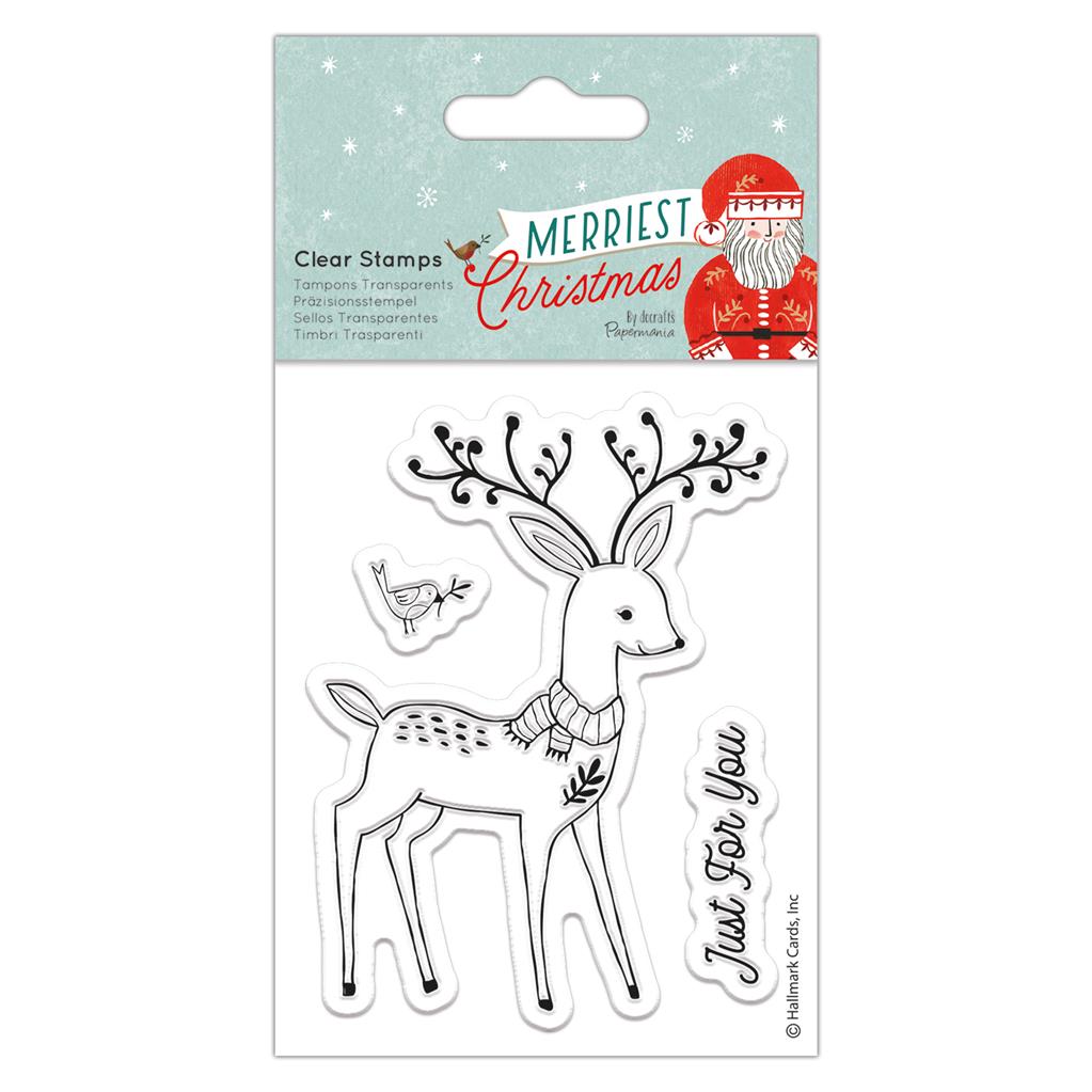 Papermania Merriest Christmas Clear Stamps - Stag