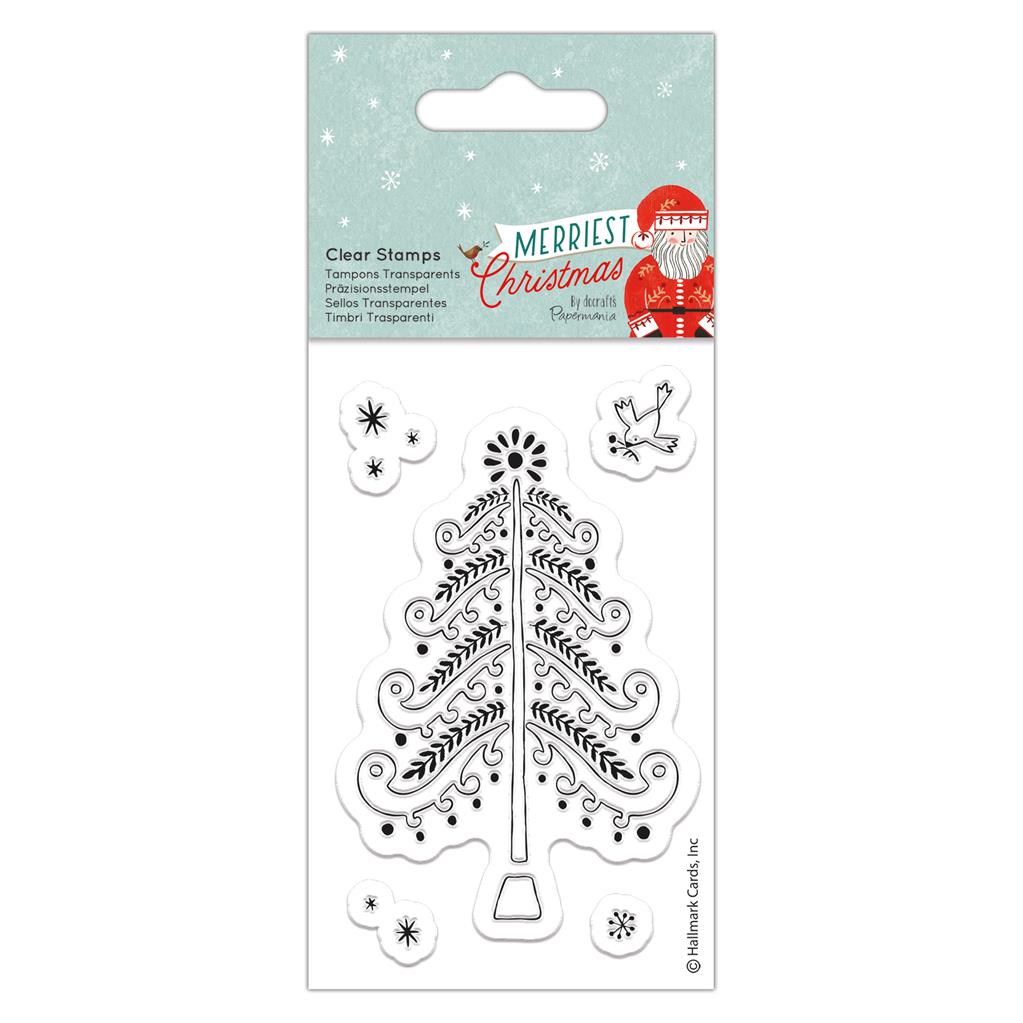 Papermania Merriest Christmas Clear Stamps - Christmas Tree