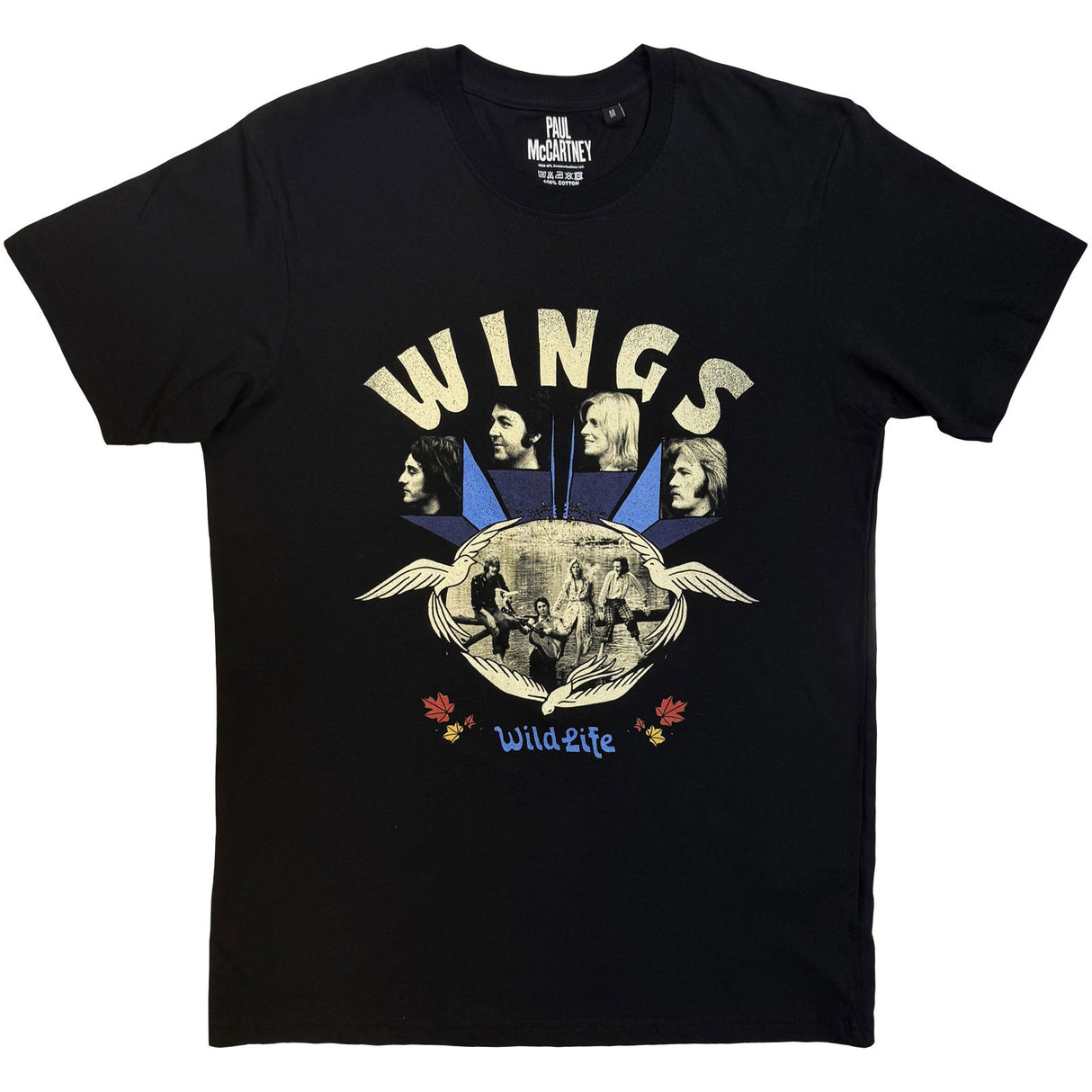 Paul McCartney Unisex T-Shirt Wildlife Black (M)