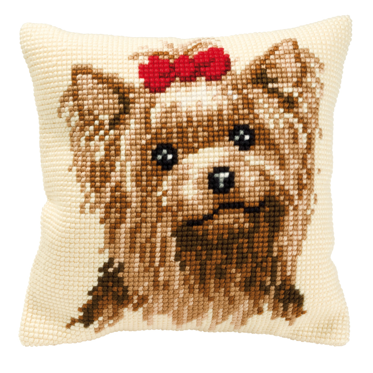 Vervaco Cross Stitch Kit 40cm Cushion Cover - Yorkshire Terrier