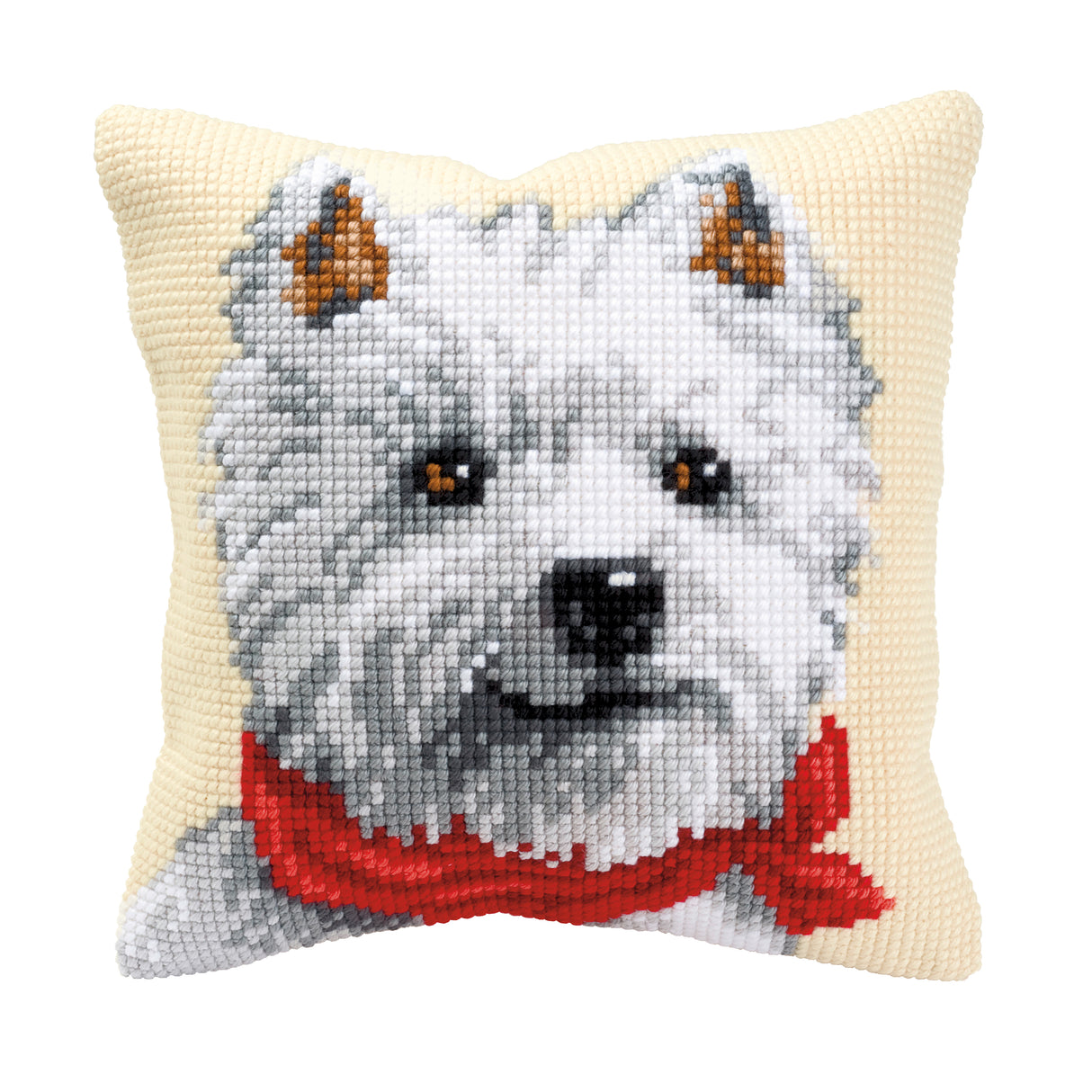 Vervaco Cross Stitch Kit 40cm Cushion Cover - West Highland Terrier