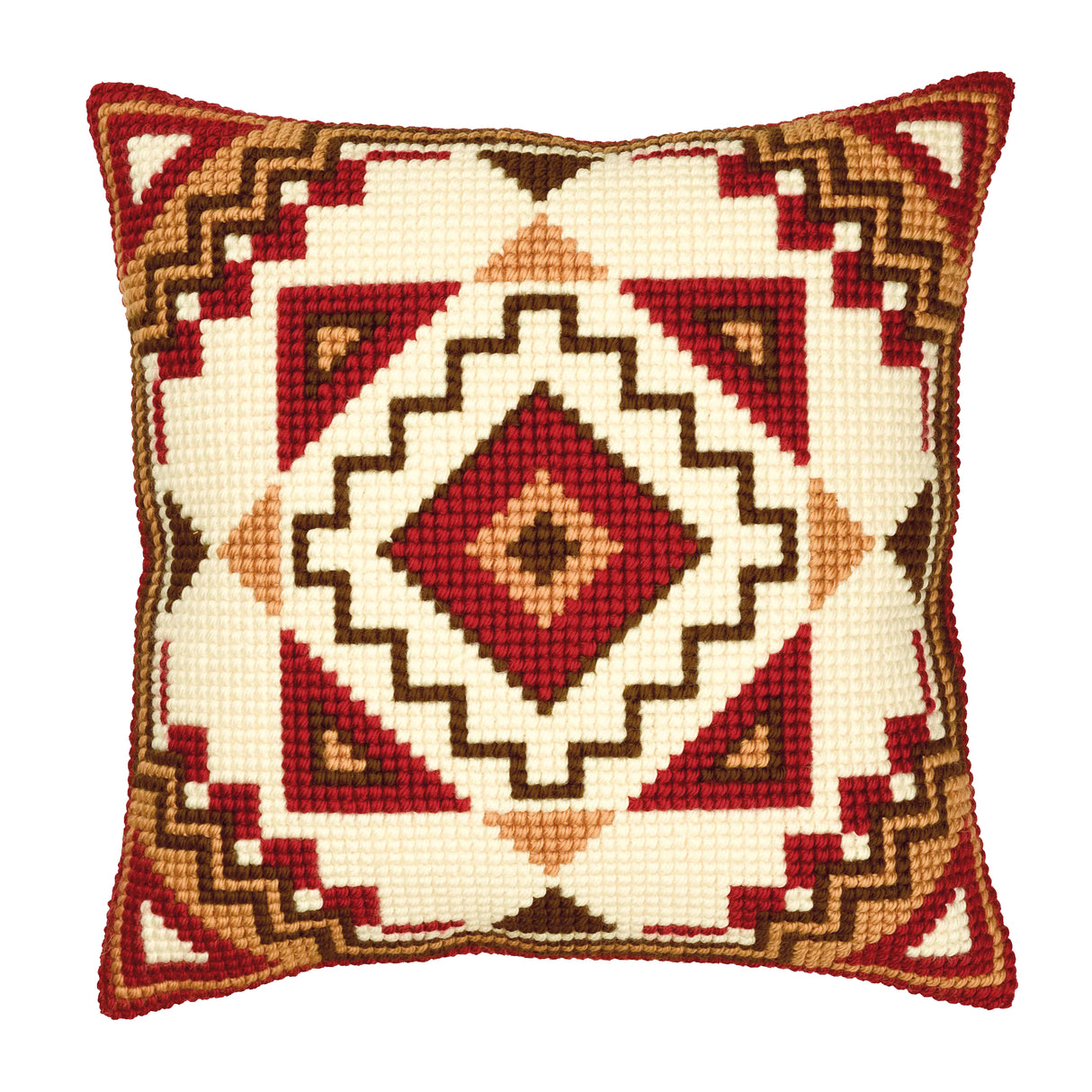 Vervaco Cross Stitch Kit 40cm Cushion Cover - Geometric Design 1
