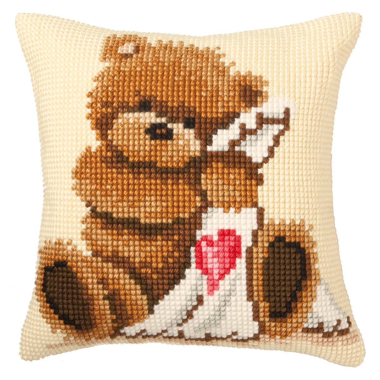 Vervaco Cross Stitch Kit 40cm Cushion Cover - Popcorn Goodnight