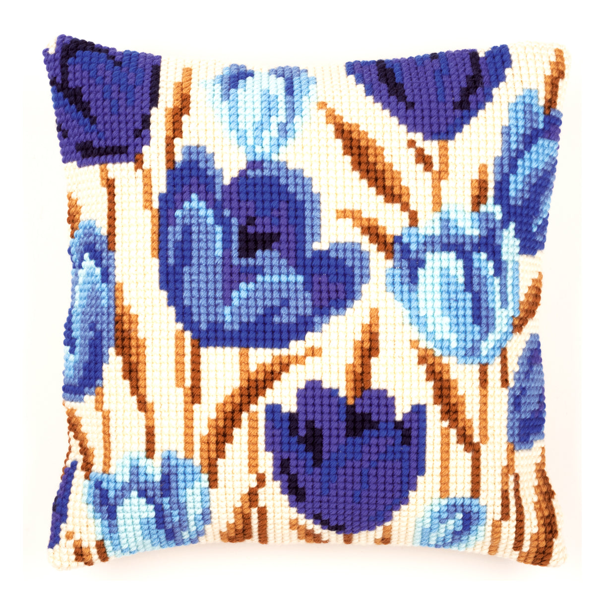 Vervaco Cross Stitch Kit 40cm Cushion Cover - Crocus