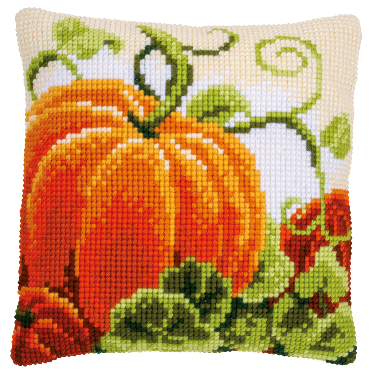 Vervaco Cross Stitch Kit 40cm Cushion Cover - Pumpkins