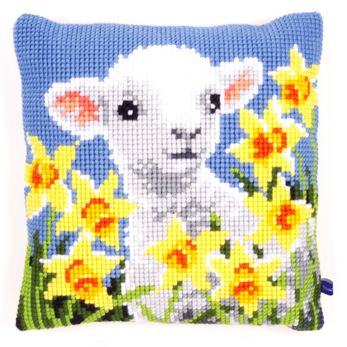 Vervaco Cross Stitch Kit 40cm Cushion Cover - Lamb