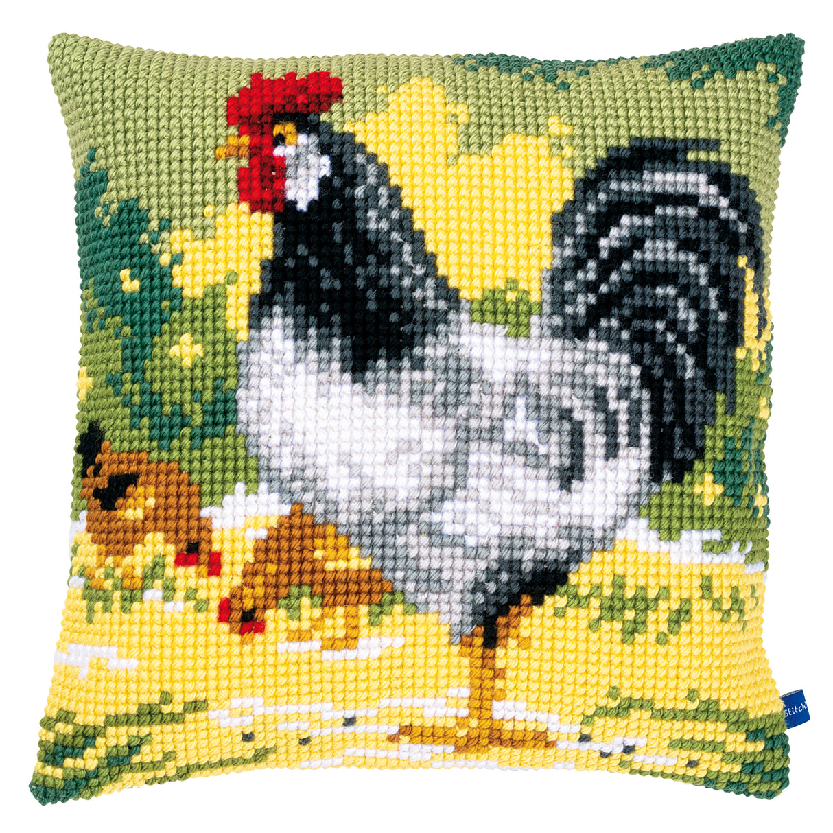Vervaco Cross Stitch Kit 40cm Cushion Cover - White Rooster