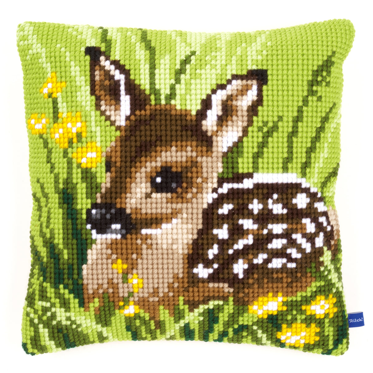 Vervaco Cross Stitch Kit 40cm Cushion Cover - Little Deer 2
