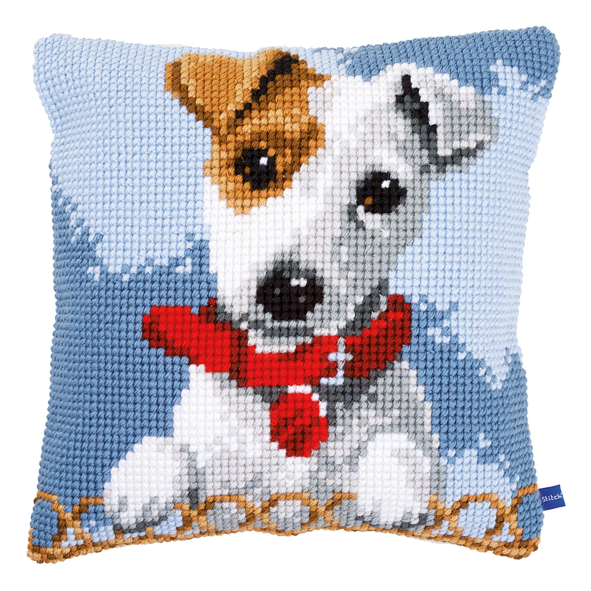 Vervaco Cross Stitch Kit 40cm Cushion Cover - Jack Russell