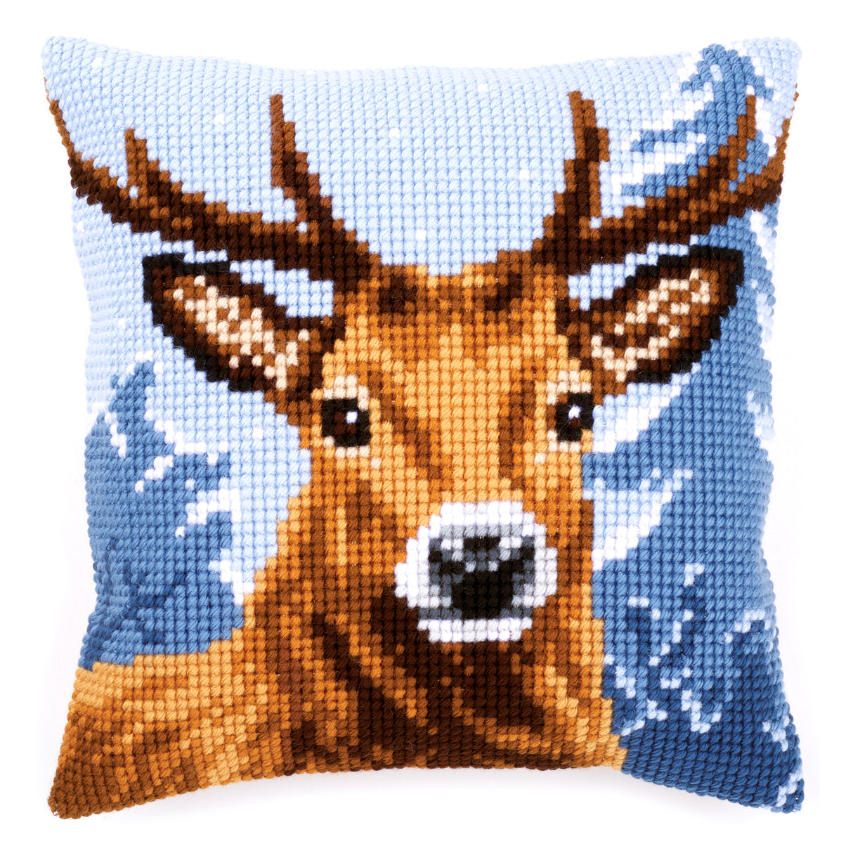 Vervaco Cross Stitch Kit 40cm Cushion Cover - Stag