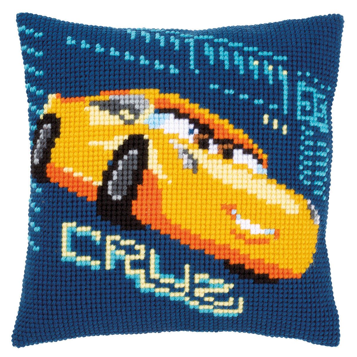 Vervaco Cross Stitch Kit 40cm Cushion Cover - Disney Cars Cruz