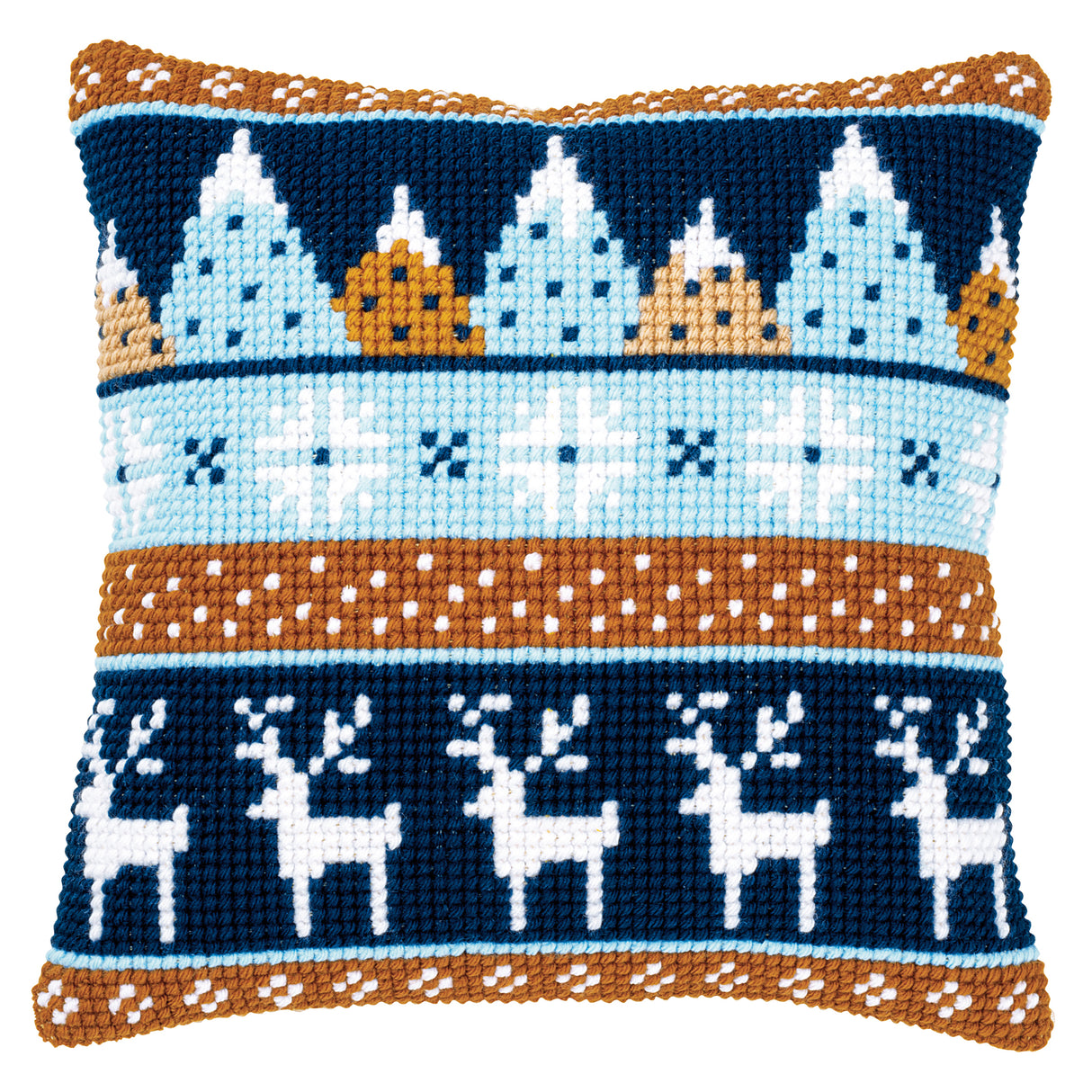 Vervaco Cross Stitch Kit 40cm Cushion Cover - Winter Motifs 2