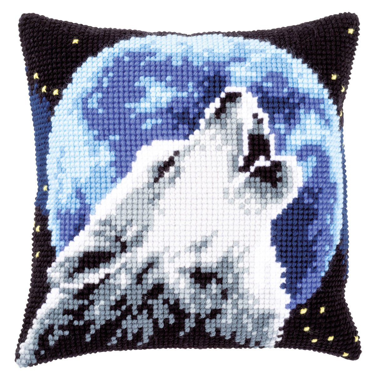 Vervaco Cross Stitch Kit 40cm Cushion Cover - Wolf 3