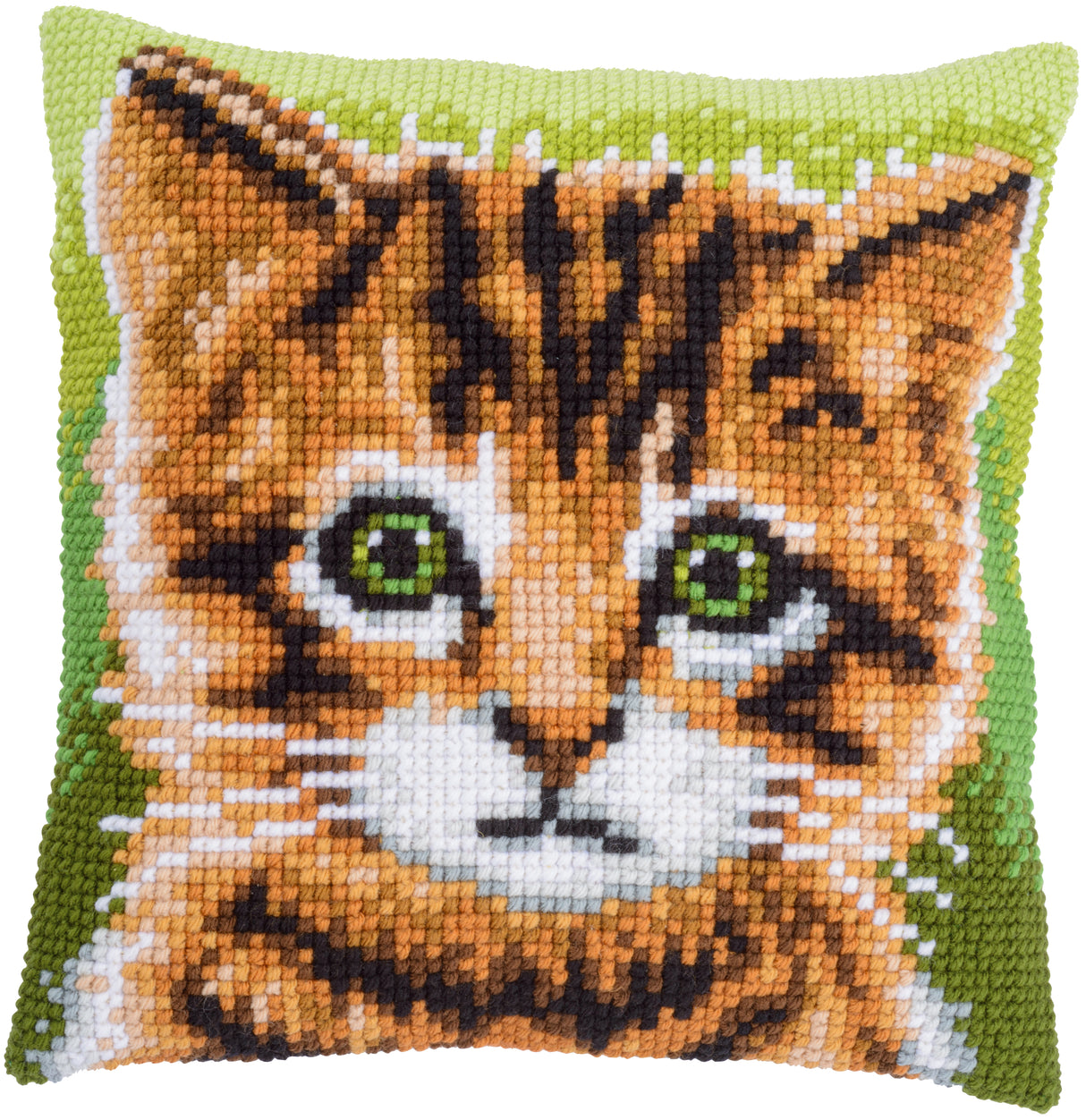 Vervaco Cross Stitch Kit 40cm Cushion Cover - Kitten