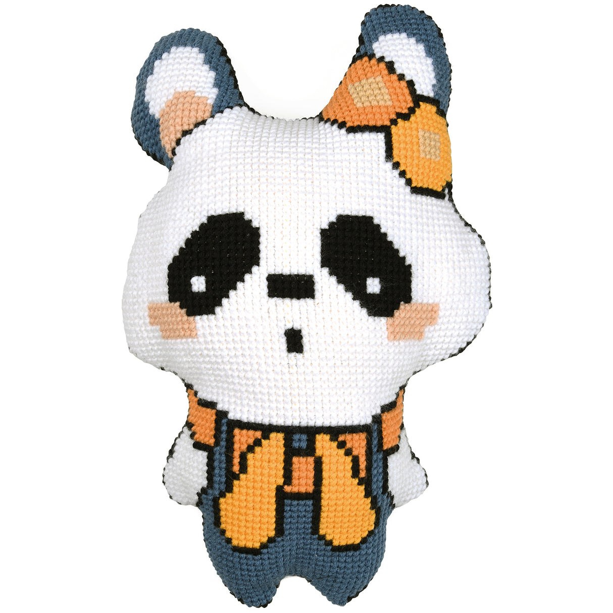 Vervaco Cross Stitch Kit 36cm x 53cm Shaped Cushion Cover - Panda