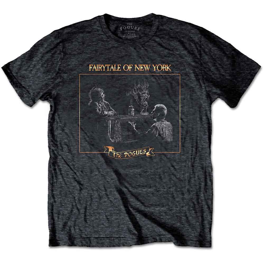 The Pogues Unisex T-Shirt Fairytale Piano Grey (XL)