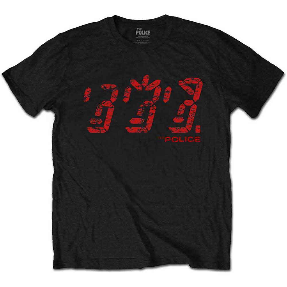The Police Men's T-Shirt Vintage Ghost Black (S)