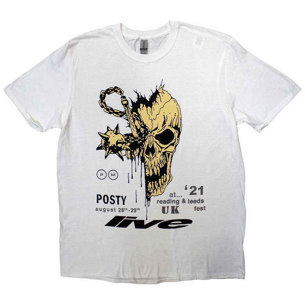 Post Malone Unisex T-Shirt Leeds & Reading (Ex-Tour) White (M)