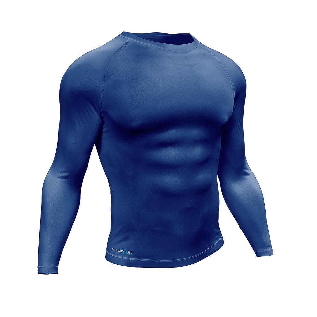 Precision Essential Baselayer Long Sleeve Shirt Junior - Navy Blue - 26"-28" (M)