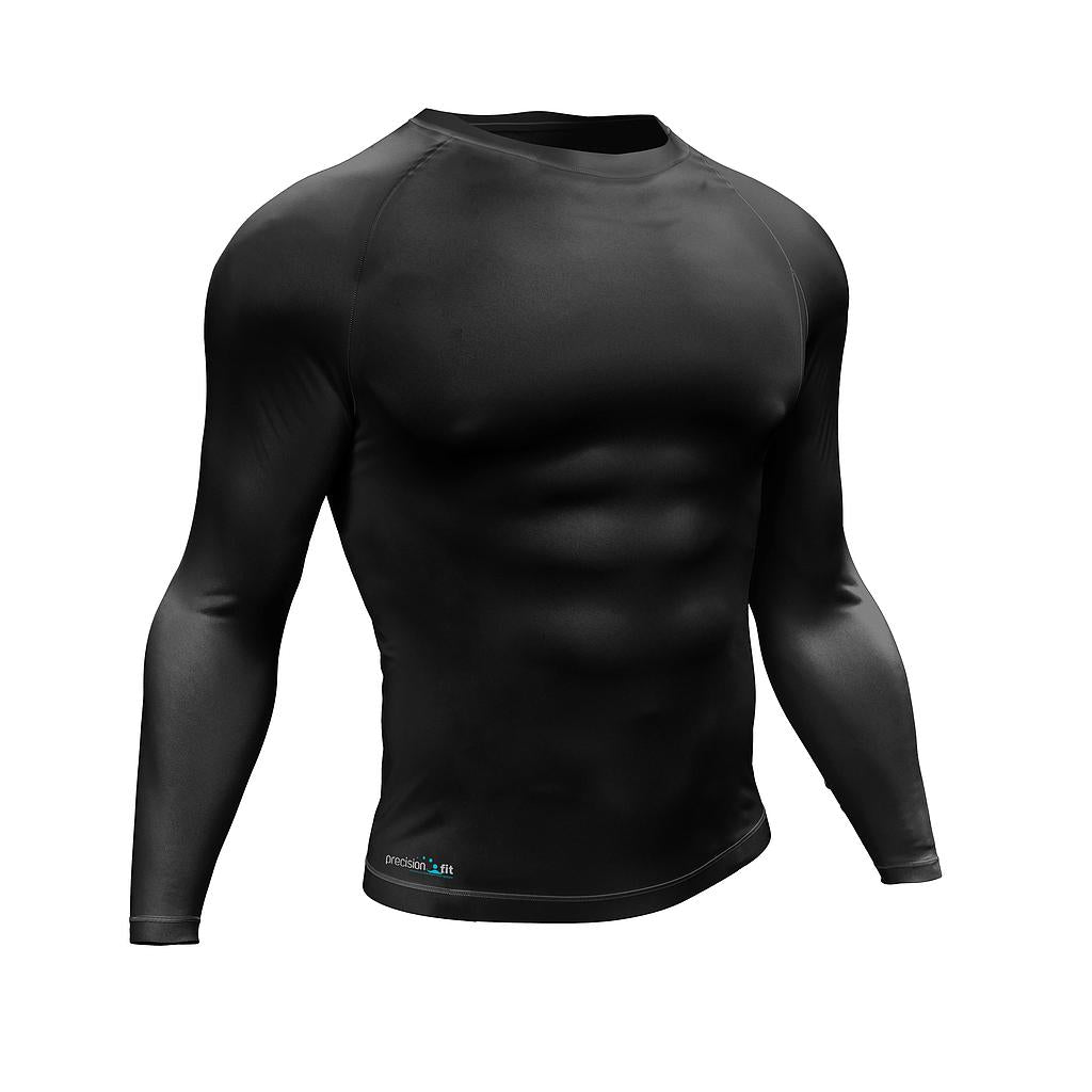 Precision Essential Baselayer Long Sleeve Shirt Adult - Black - 46"-48" (XL)