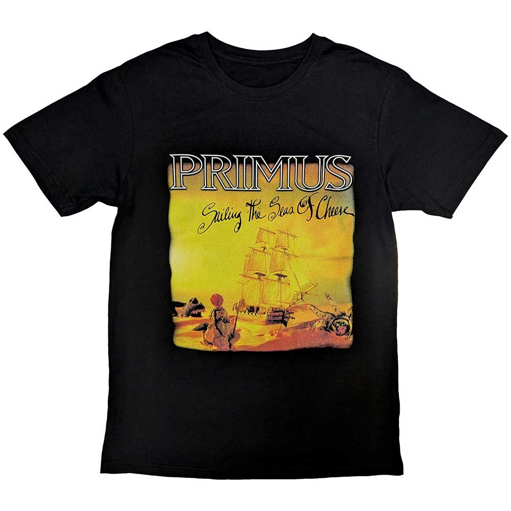 Primus Unisex T-Shirt Sailing The Seas Of Cheese Black (M)