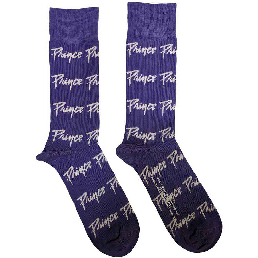 Prince Unisex Ankle Socks Logo Repeat Purple (UK Size 7-11)
