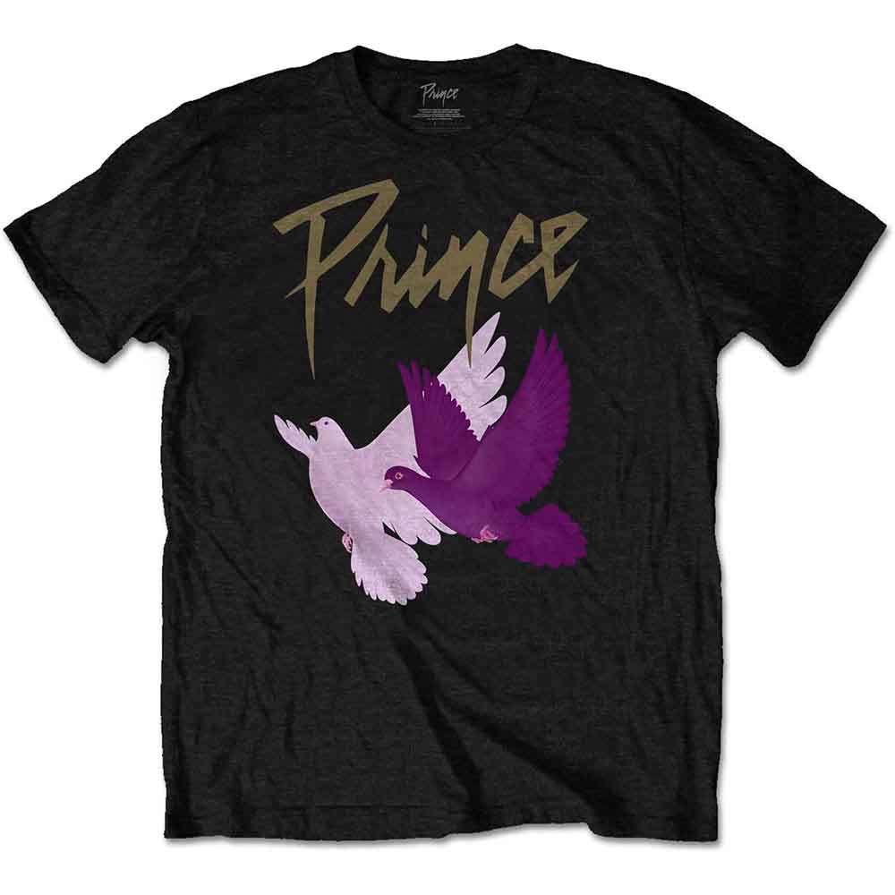 Prince Men's T-Shirt Doves Black (XXL)