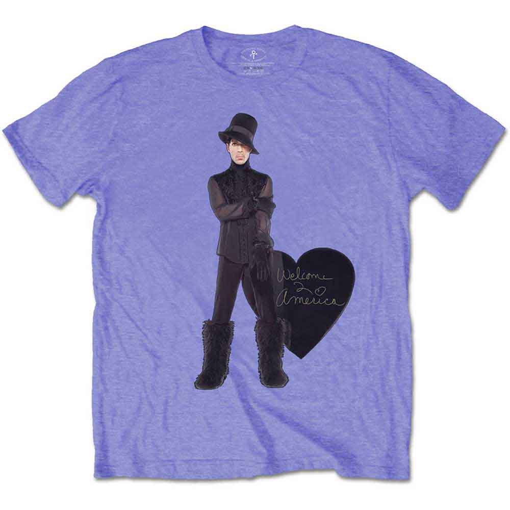 Prince Unisex T-Shirt Heart Purple (XXL)