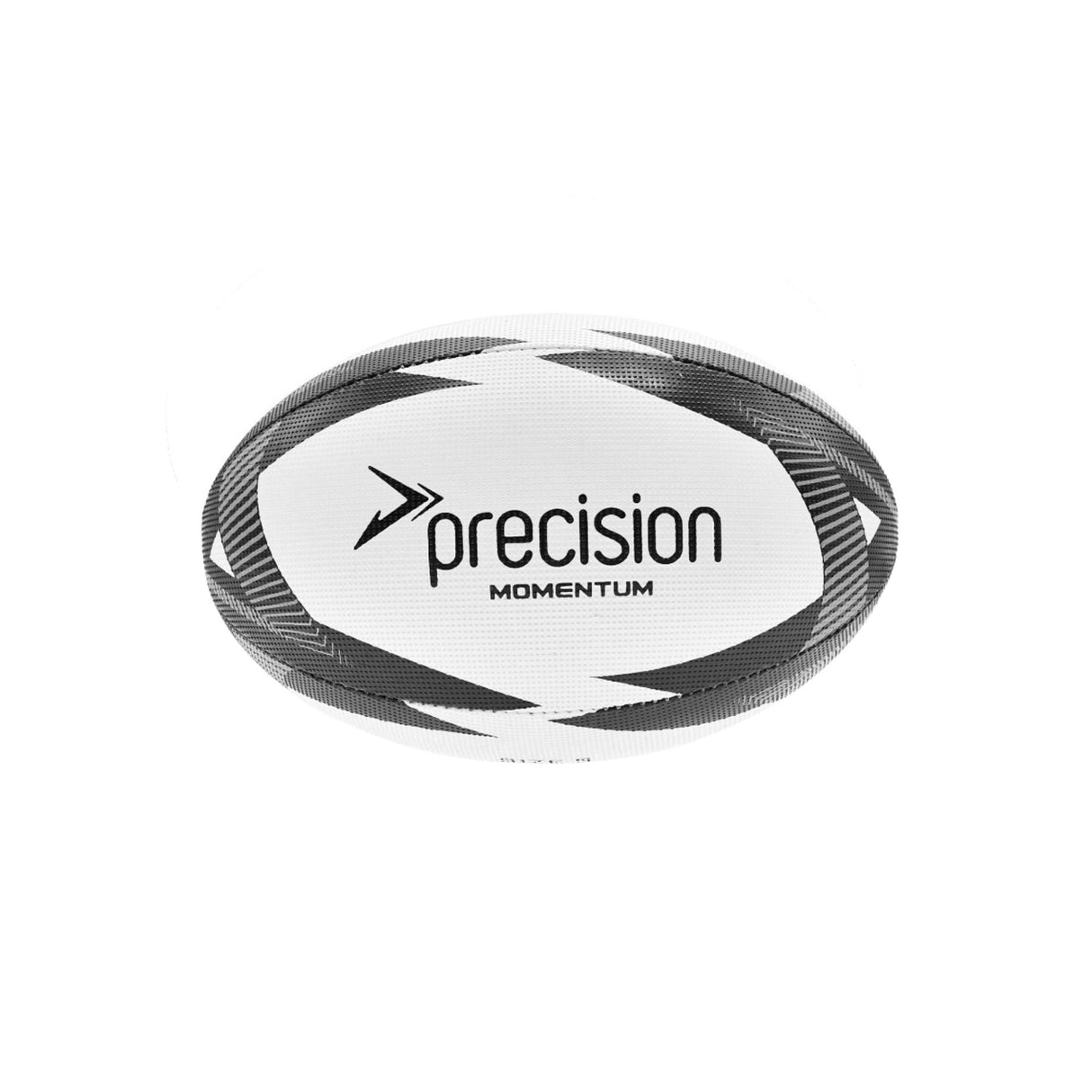 Precision Momentum Rugby Training Ball White/Black/Grey (Size 3)