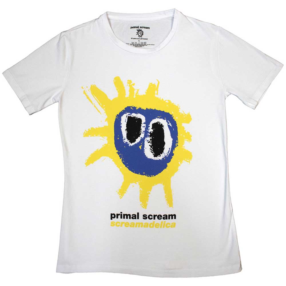 Primal Scream Ladies T-Shirt Screamadelica White (XXL)