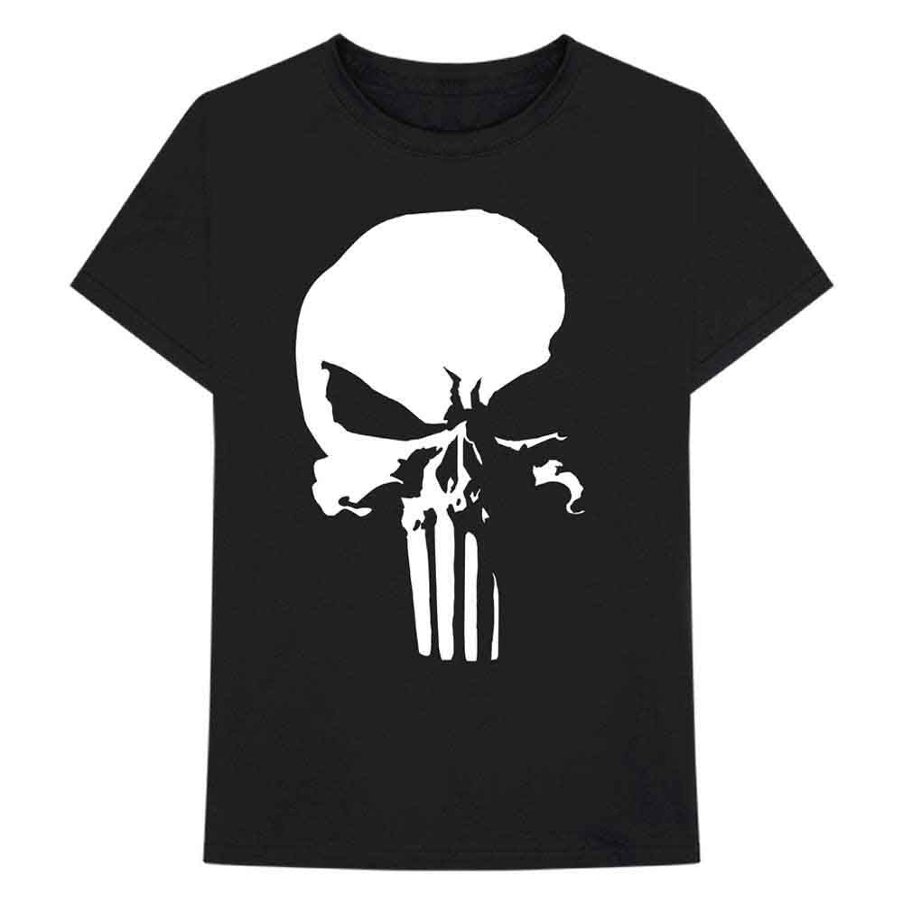 Marvel Comics Unisex T-Shirt Punisher Shadow Skull Black (L)