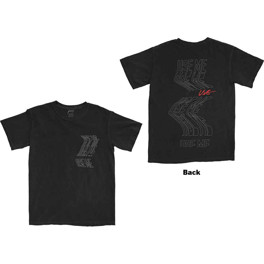 PVRIS Unisex T-Shirt Use Me (Back Print) Black (L)