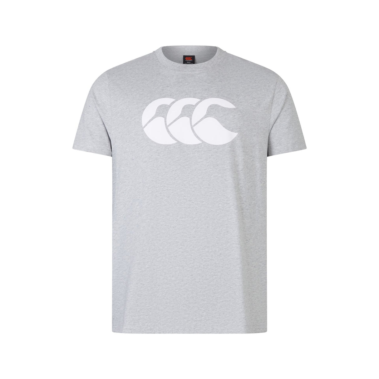 Canterbury Cotton T-Shirt Grey with White Logo (L)