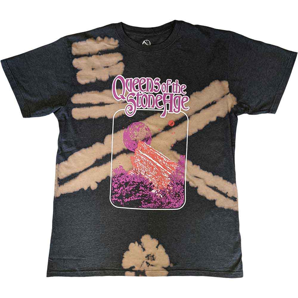 Queens Of The Stone Age Unisex T-Shirt Planet Frame (Wash) Black (XL)
