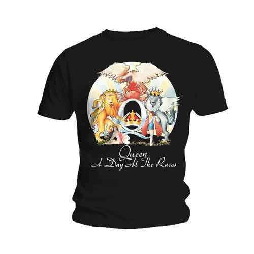 Queen Men's T-Shirt A Day At The Races Black (M)
